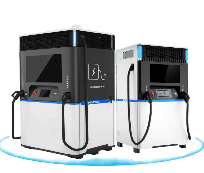 low voltage distribution switchboard with doors open revealing NOARK circuit breakers installed outdoors